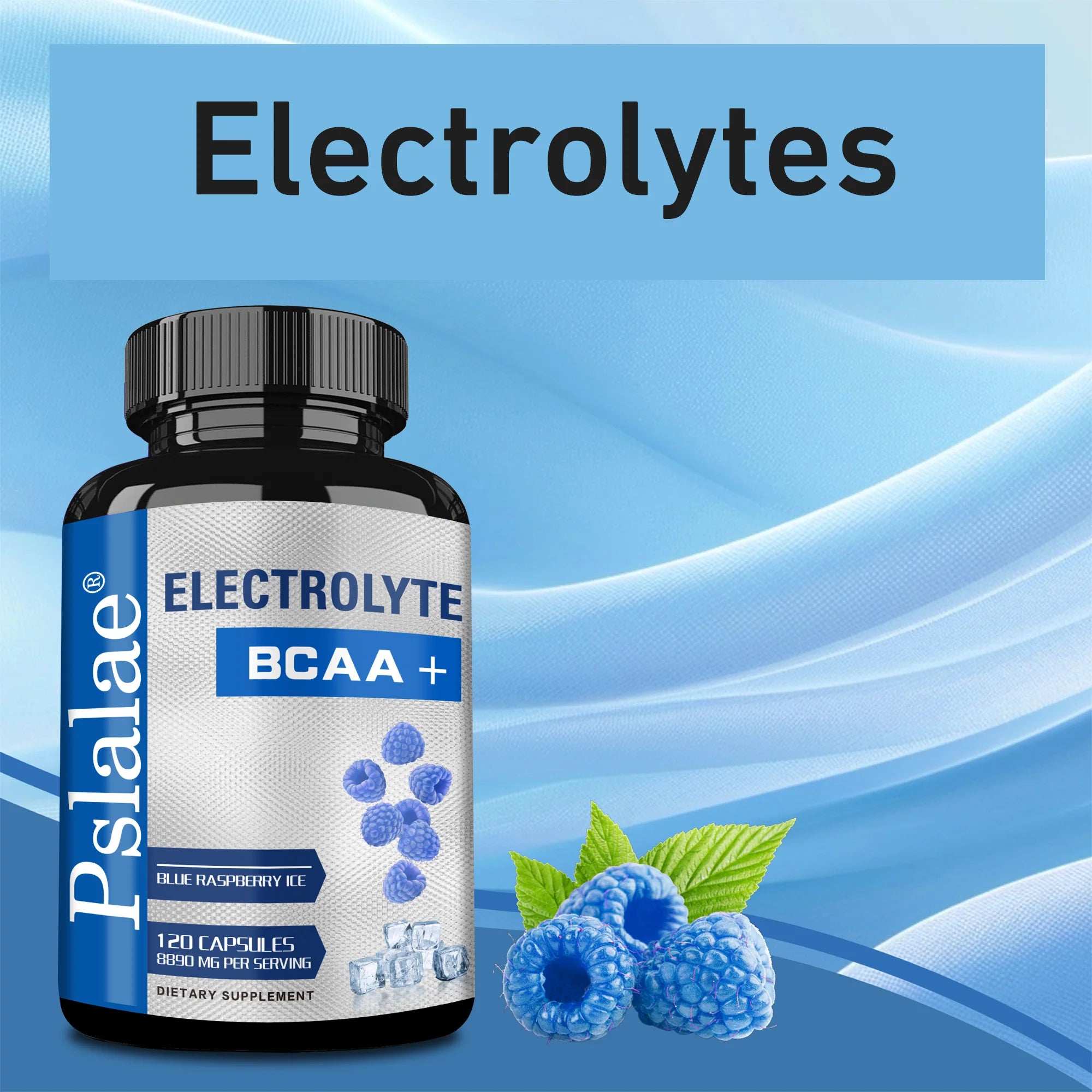 Sport BCAA Supplements - Supports Muscle Growth and Recovery, Electrolyte Balance, and Hydration - 120 Capsules