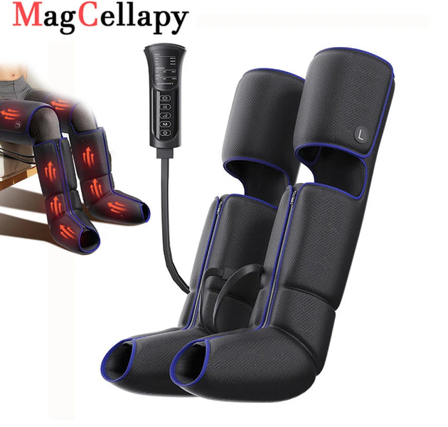 Air Compression Massage Boots Relieve Leg Fatigue Pneumatic Boots With Hot Compress Function Promote Leg Muscle Relaxation