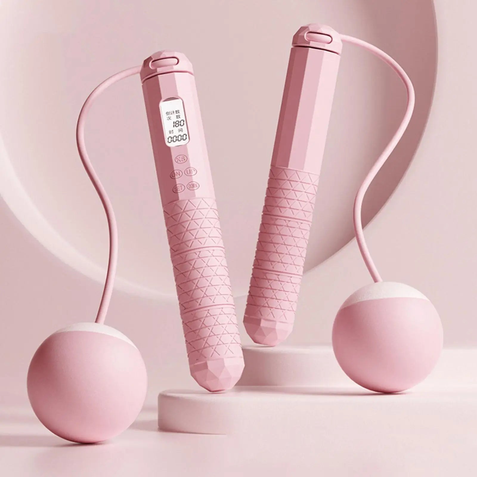 Cordless Skipping Rope Fitness Specific Intelligent Timing and Counting Weight-bearing Ball Professional Night Vision Screen