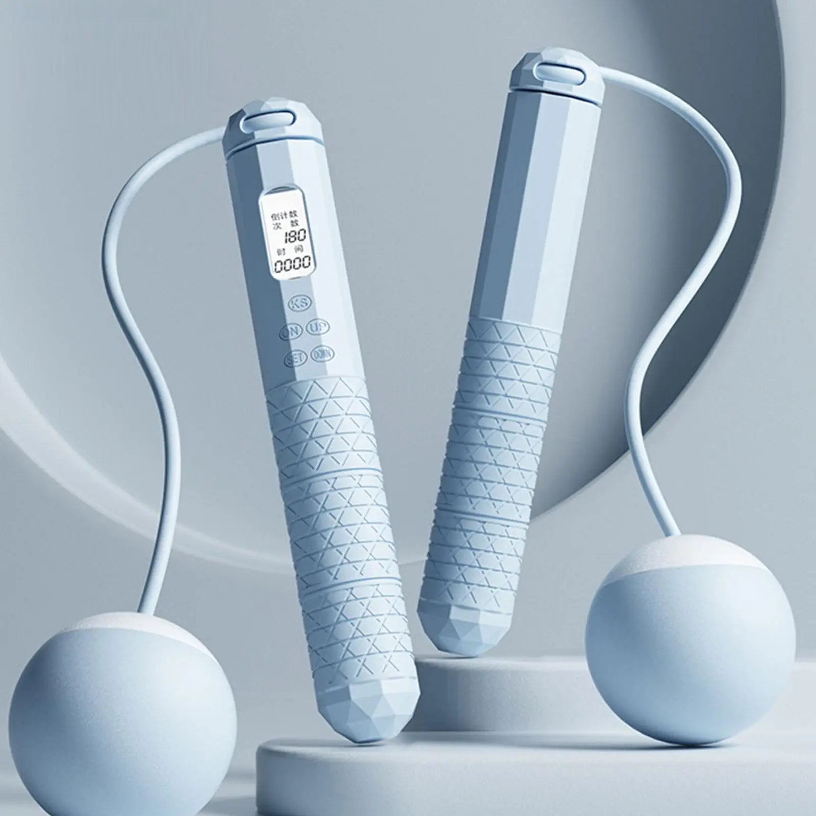 Cordless Skipping Rope Fitness Specific Intelligent Timing and Counting Weight-bearing Ball Professional Night Vision Screen