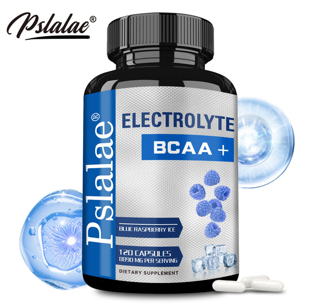 Sport BCAA Supplements - Supports Muscle Growth and Recovery, Electrolyte Balance, and Hydration - 120 Capsules