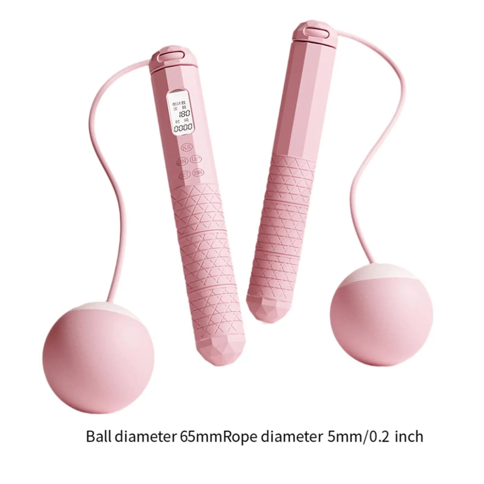 Cordless Skipping Rope Fitness Specific Intelligent Timing and Counting Weight-bearing Ball Professional Night Vision Screen