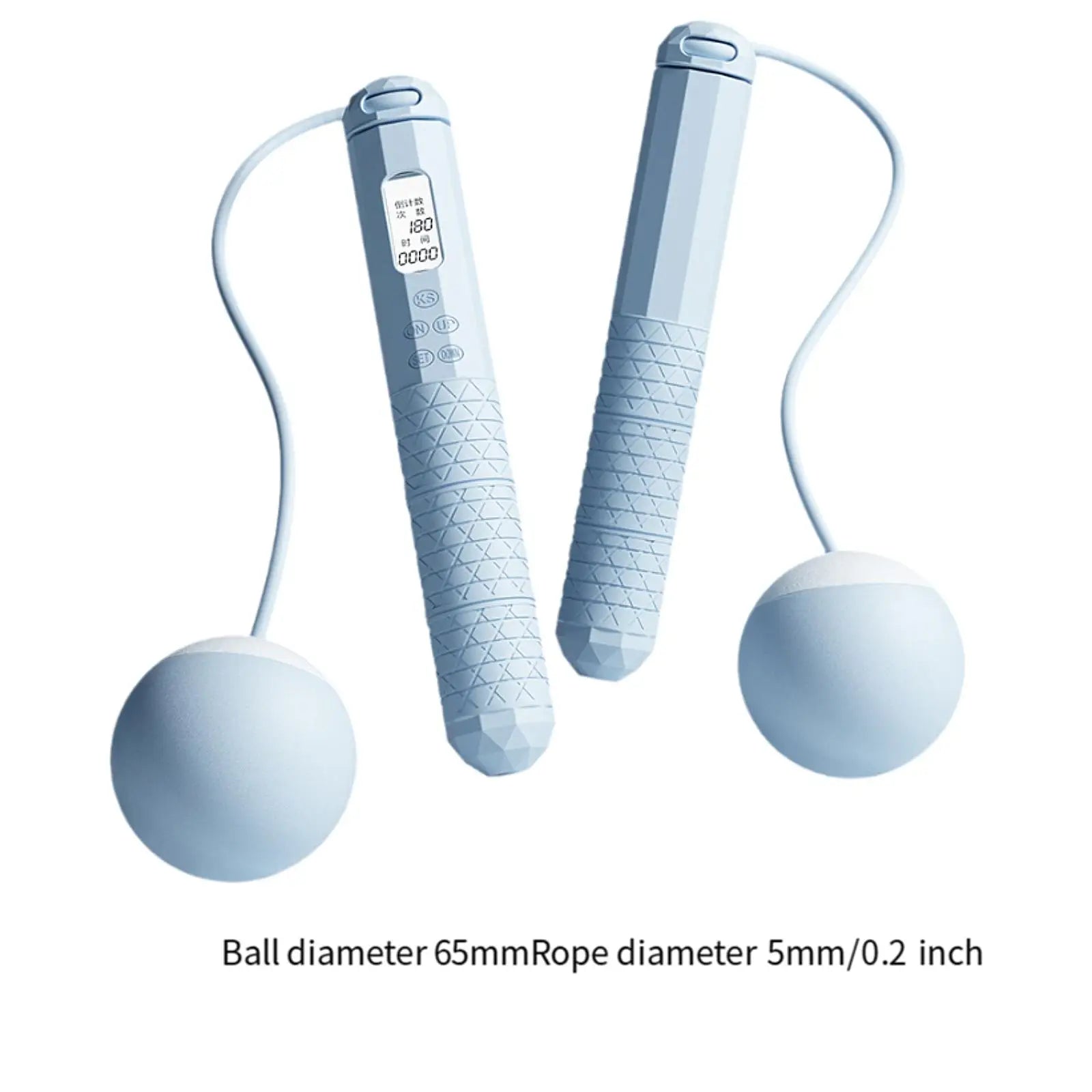 Cordless Skipping Rope Fitness Specific Intelligent Timing and Counting Weight-bearing Ball Professional Night Vision Screen