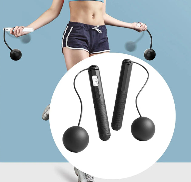 Cordless Skipping Rope Fitness Specific Intelligent Timing and Counting Weight-bearing Ball Professional Night Vision Screen