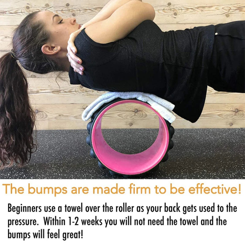 Back Roller Myofascial Release Trigger Point Yoga Wheel Foam Roller for Treating Back Pain Deep Tissue Massage Exercise Tool