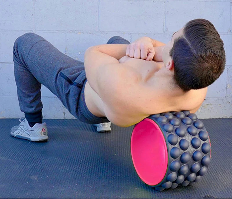Back Roller Myofascial Release Trigger Point Yoga Wheel Foam Roller for Treating Back Pain Deep Tissue Massage Exercise Tool
