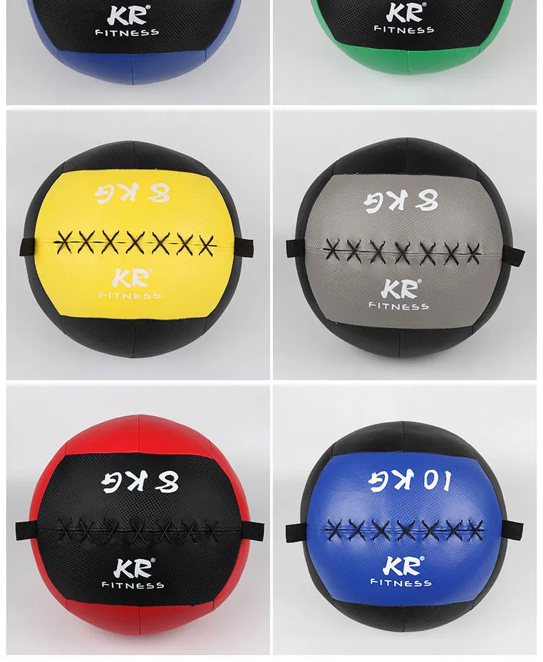Fitness PU Soft Medicine Balls Gym Snatch Wall Ball Gravity Ball For Crossfit Balance Training Diameter 35cm Empty Workout Balls