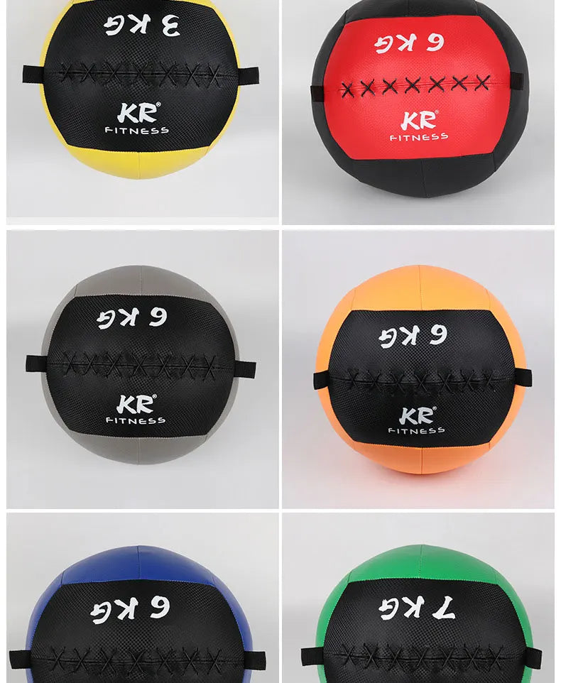 Fitness PU Soft Medicine Balls Gym Snatch Wall Ball Gravity Ball For Crossfit Balance Training Diameter 35cm Empty Workout Balls