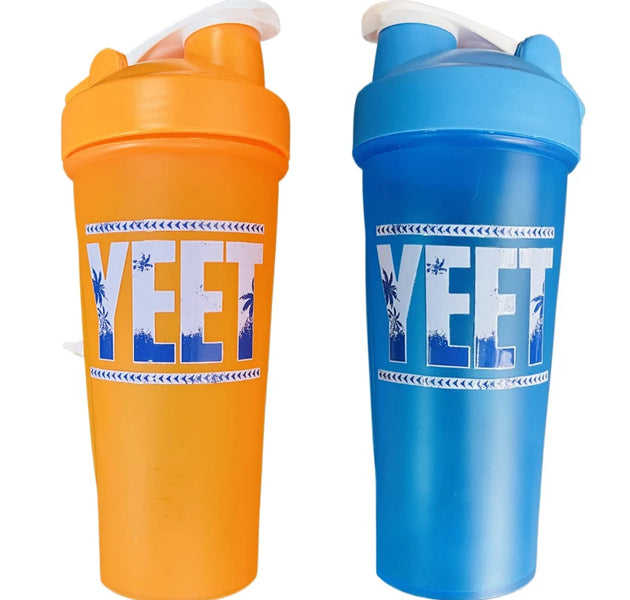 Jey Uso YEET Shaker Bottle Blue Orange 26oz 750ml Bloodline USOS Protein Shake Cup Sports Fitness Water Bottle