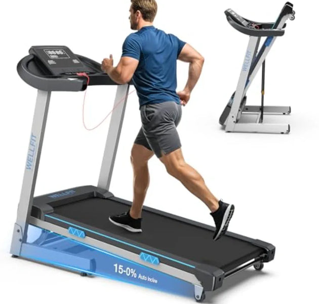 Auto Incline Folding Treadmill 10 Incline Desk Walking Pad with Handlebar 400 lbs Heavy-Duty Ccity Space-Saving Quiet Under-Des