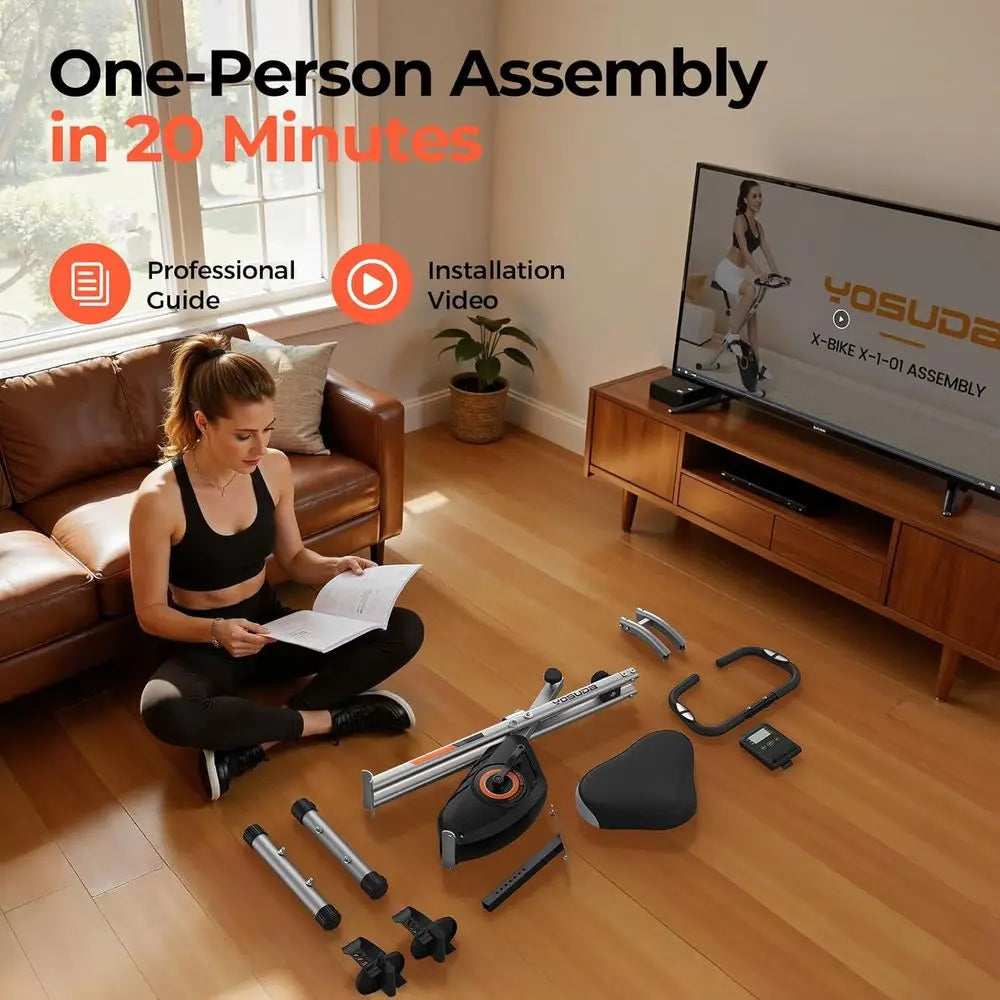 Classic Indoor Cycling Machine - Durable Exercise Bike for Home Fitness