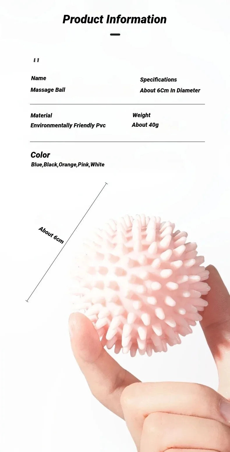 2/4/6Pcs Sport Massage Ball Massager Spiky Deep Tissue Trigger Point Muscle Recovery Pain Relief Durable Hedgehog