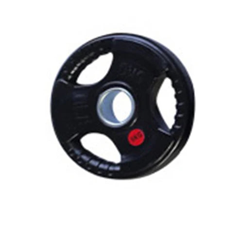 Weightlifting Hard Pull Rubber Barbell Plates Large Hole Bar Barbell Plates Three Hole Handheld Barbell