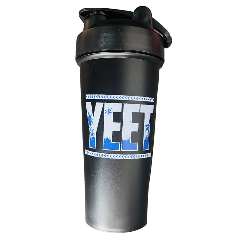 Jey Uso YEET Shaker Bottle Blue Orange 26oz 750ml Bloodline USOS Protein Shake Cup Sports Fitness Water Bottle