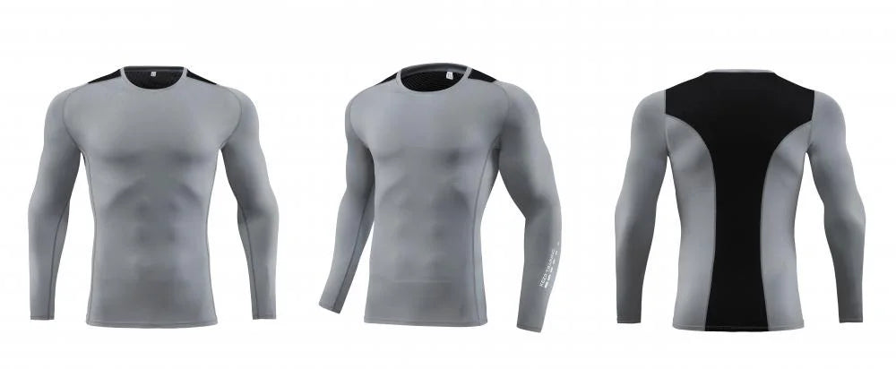 Men's Bodybuilding Activewear Fitness Suit with Elastic Compression Tights Slim Fit Workout Pants and Gym Muscle Boosting Runnin