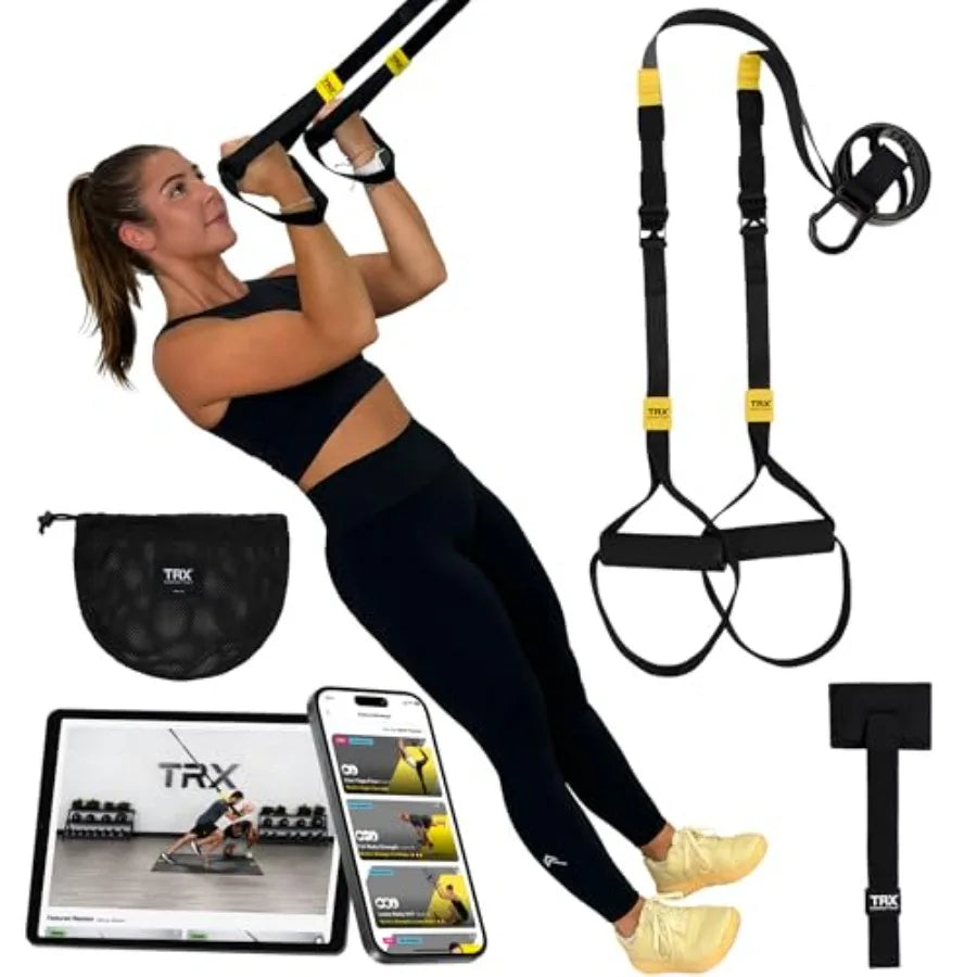 TRX GO Suspension Trainer At Home Portable Gym Workout For Strength Training Full Body Exercise Equipment