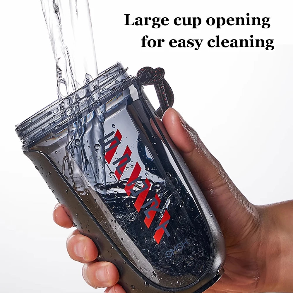 590ml Sports Shaker Bottles with Shaker Ball Drink Shake Bottle Leak Proof Whey Protein Powder Mixer Bottle for Indoor Outdoor