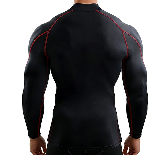 Men Running T shirt Quick Dry Bodybuilding Sport Shirt Long Sleeve Shirts Compression Top Fitness Tight Rashgard Gym T-Shirt Men