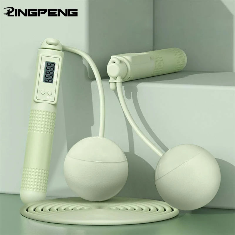 Dual Purpose Jump Rope Intelligent Counting Steel Wire Rope Sports Equipment Household Cordless Sports Load Jump Rope