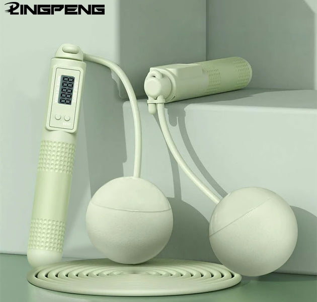 Dual Purpose Jump Rope Intelligent Counting Steel Wire Rope Sports Equipment Household Cordless Sports Load Jump Rope