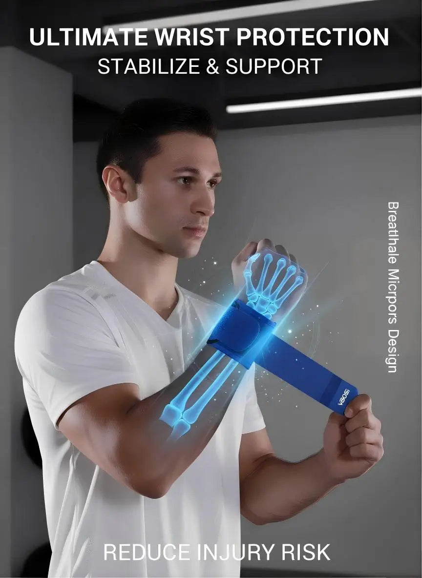 1 Piece Unisex Elastic Wrist Wraps Weight Lifting Brace Guard Band for Gym Fitness Protection Barbell Strap