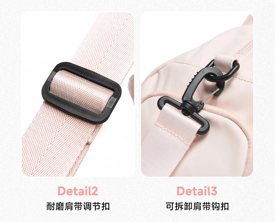 LEE Waterproof Sports Fitness Gym Bag Women Men Large Capacity Yoga Shoe Compartment Dry Pocket Luggage Travel Bag
