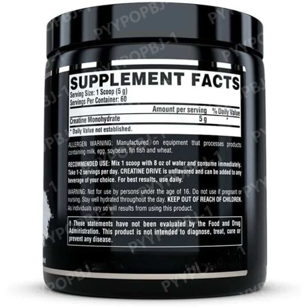 Creatine Monohydrate Powder 60 Servings Unflavored 5g Micronized Creatine Powder Gluten Free