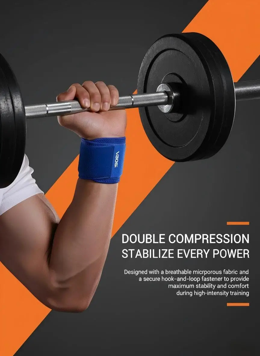 1 Piece Unisex Elastic Wrist Wraps Weight Lifting Brace Guard Band for Gym Fitness Protection Barbell Strap
