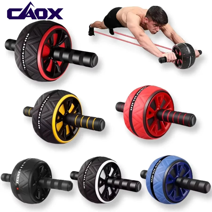 CAOX Ab Roller Wheel For Abs Core Workout Non-Slip Home Gym Fitness Equipment Men Women Abdominal Training Exercise