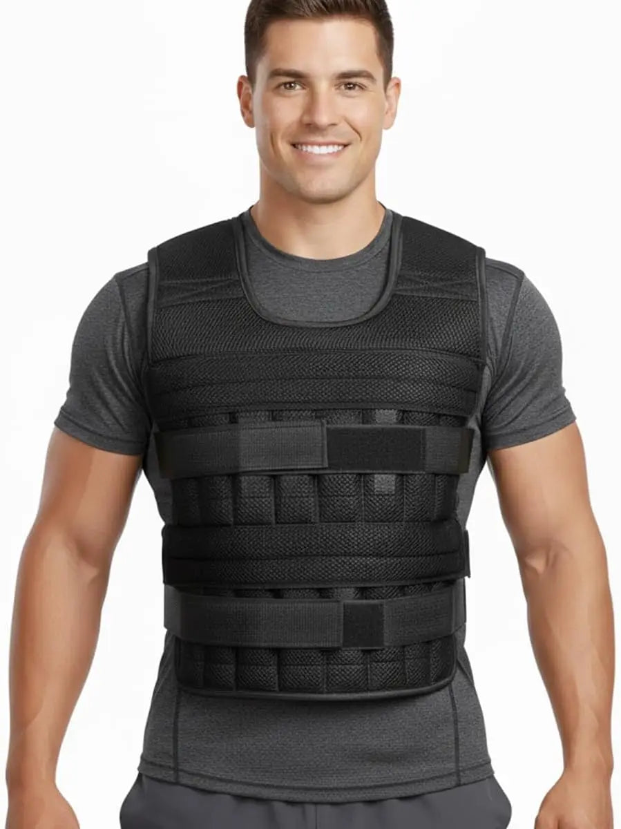 Adjustable 20kg Weight Vest Resistance Fits Men & Women Weight Training Vest Comfortable Strength Training Running Fitness