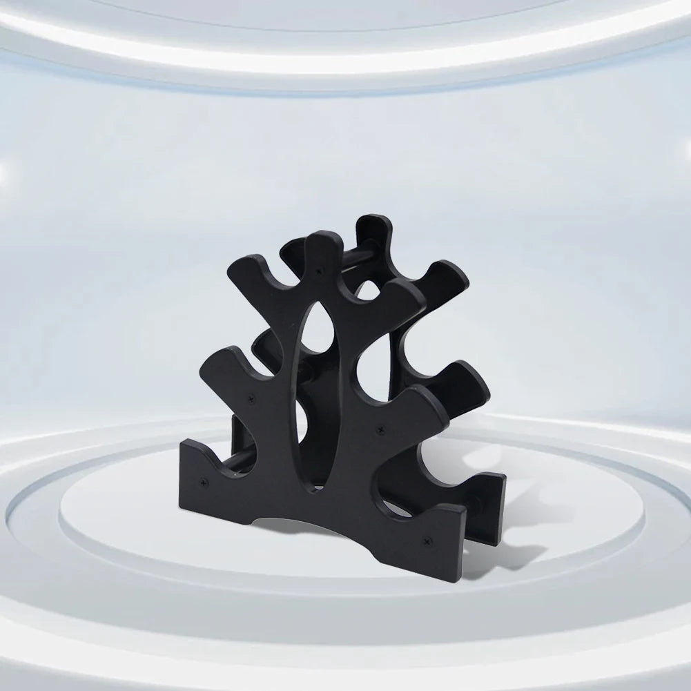Weight Storage Organizer 3 Tier Dumbbell Holder Compact Dumbbell Rack Stand Only Small for Home Gym Organization