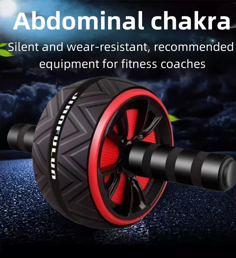 UniversalSports Fitness Abs Roller for Men and Women Silent Abdominal Wheel for Core Strength Toning Slimming Home Gym Equipment