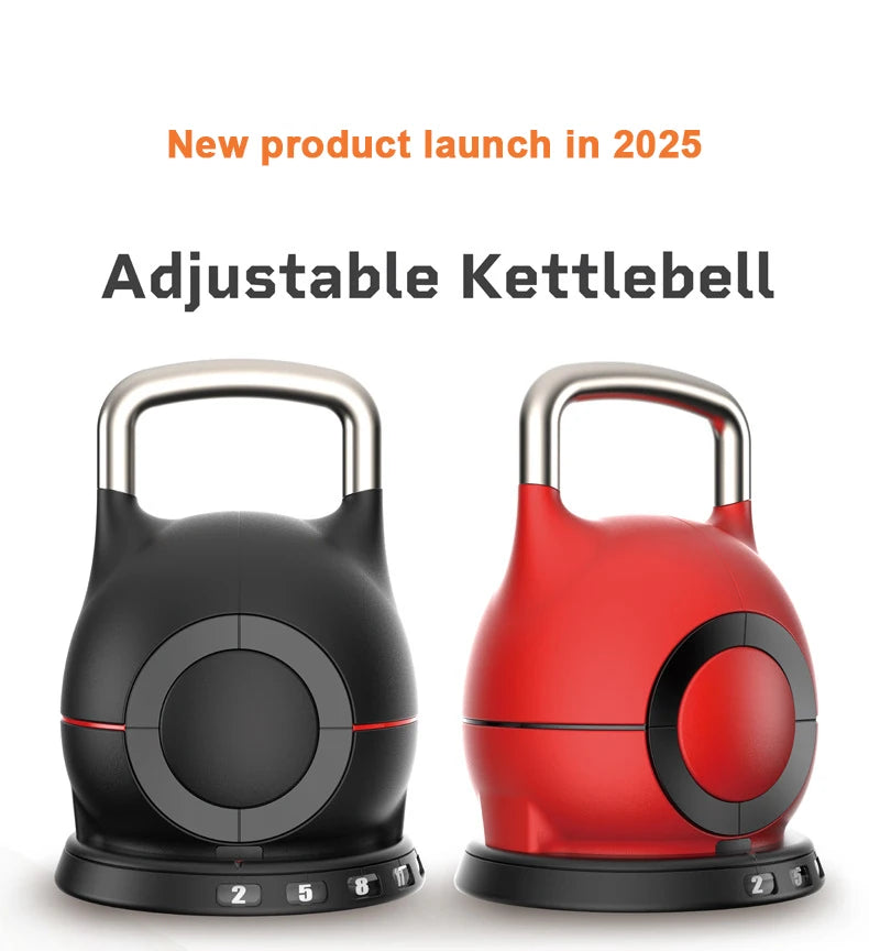 New SANSHIKJ 44lb kettle bell, seven speed quick adjustable kettlebell 20kg
