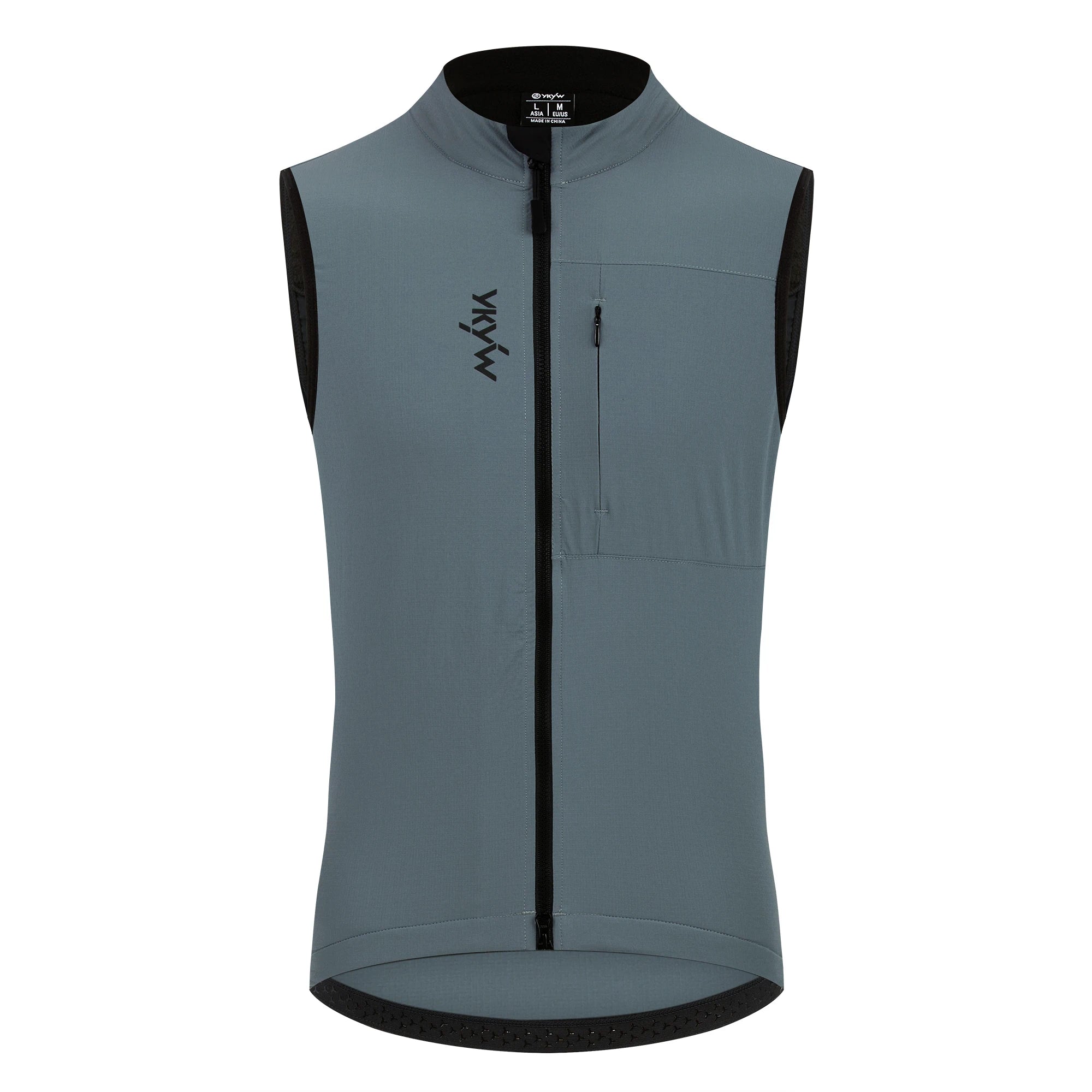 YKYW Cycling Vest Winter Waterproof Fleece Liner Rear Anti-slip Gripper Thermal Windproof Moisture Wicking 4 Pockets 7 color