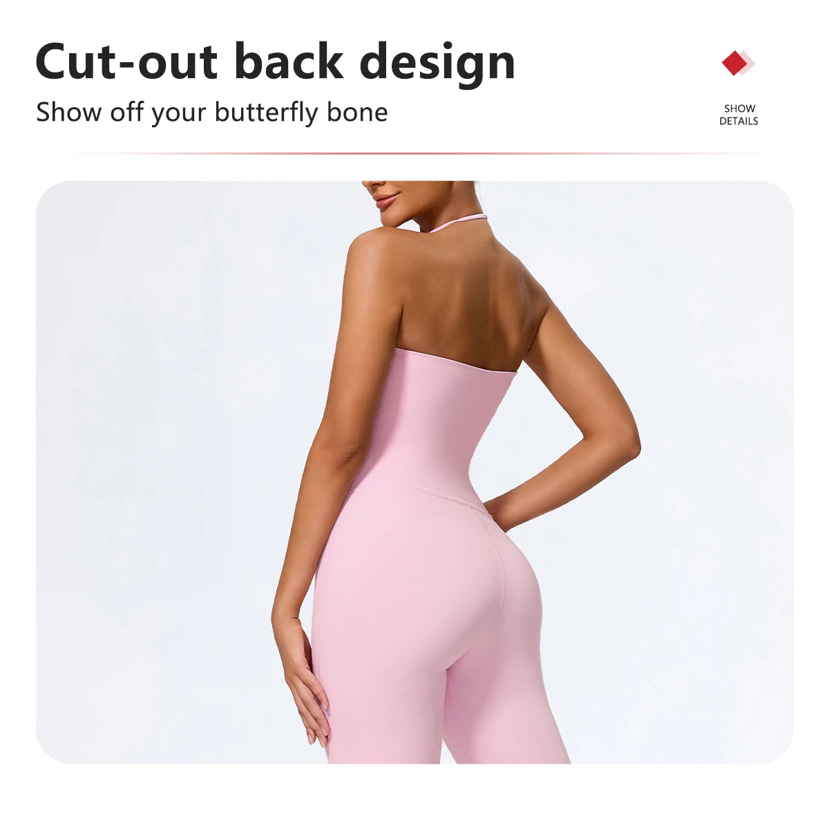 Ctenkevet New Women Sleeveless Hang Neck Jumpsuit Backless Flared Activewear Female Yoga Clothes Sport Outfit For Woman Overalls
