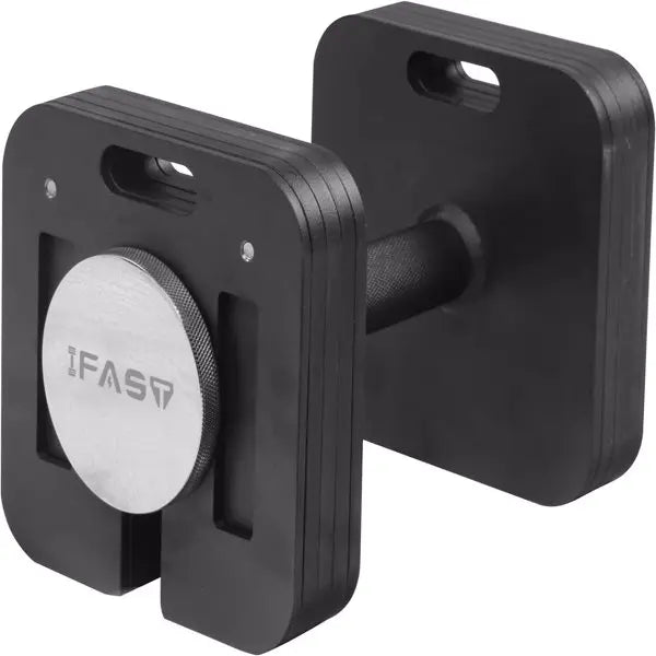 9-in-1 50LB Adjustable Square Dumbbells Set, Quick-Lock, Free Weights with Multi Weight Options