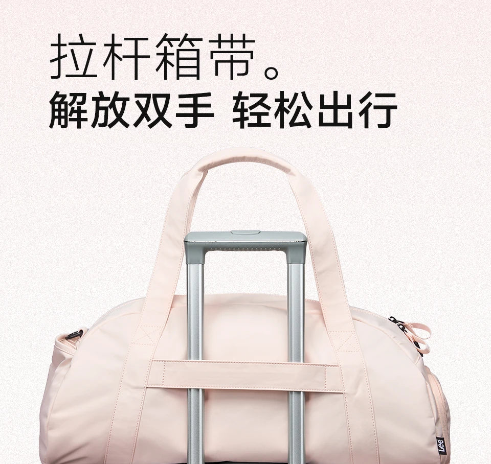 LEE Waterproof Sports Fitness Gym Bag Women Men Large Capacity Yoga Shoe Compartment Dry Pocket Luggage Travel Bag