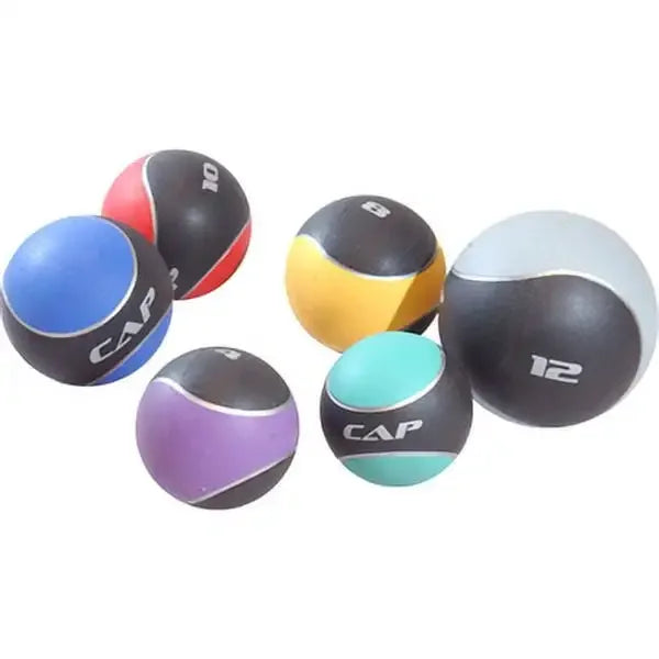 12lb Rubber Medicine Ball, Textured Grip for Strength Training, CrossFit & Gym Workouts, Durable & Bounce Resistant