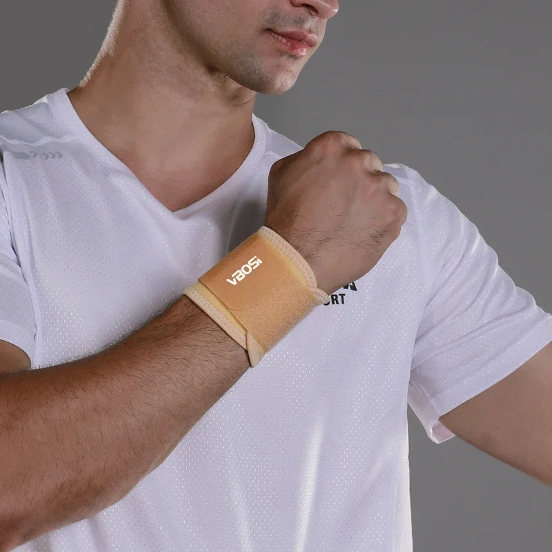 1 Piece Unisex Elastic Wrist Wraps Weight Lifting Brace Guard Band for Gym Fitness Protection Barbell Strap