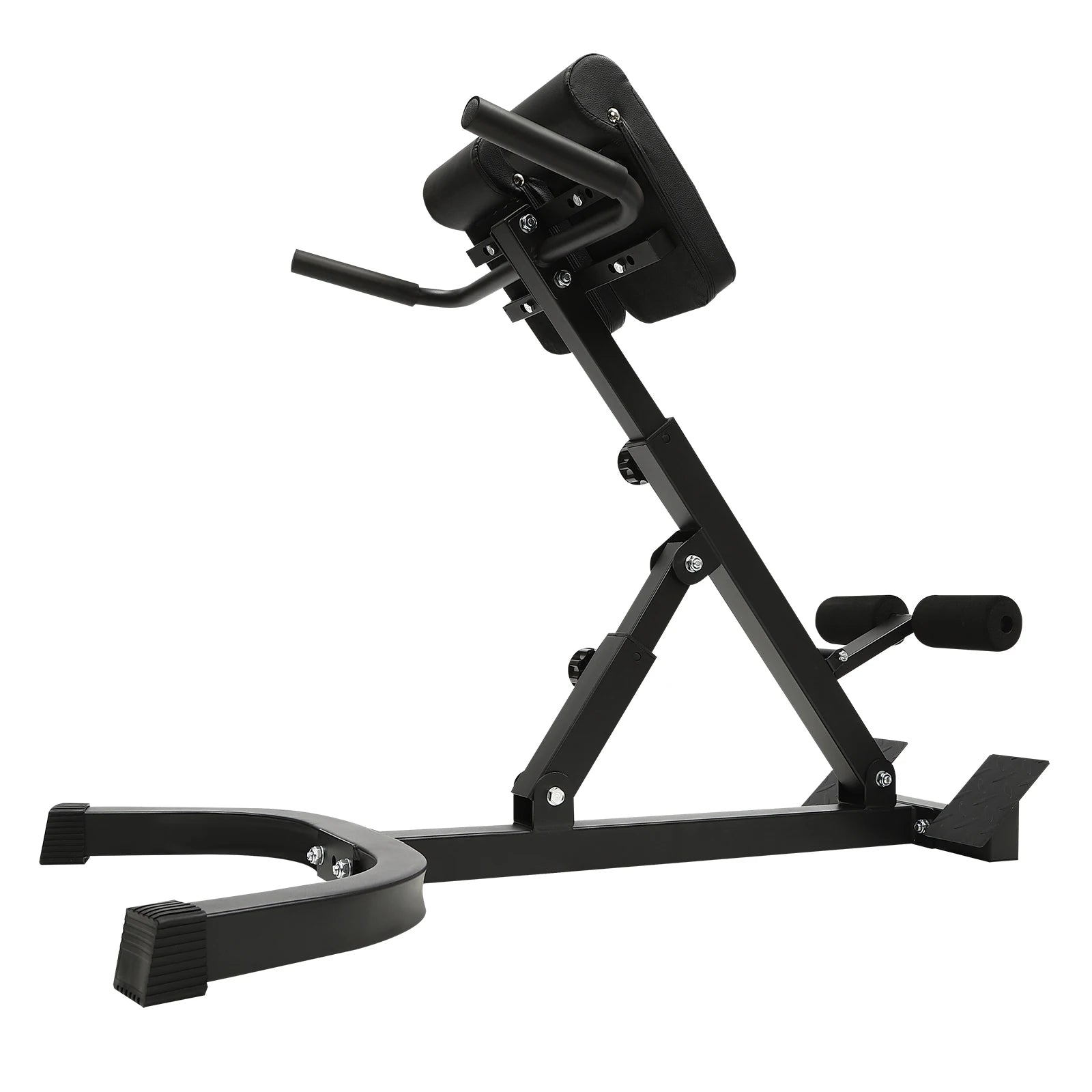 150kg/330lbs 5 Position Home Fitness Workout Roman Chair Hyperextension Back Extension Bench Adjustable