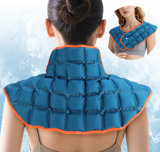 Reusable Ice Pack for Neck Shoulders Upper Back Discomfort Large Shoulder Ice Wrap Polymer Resin Cold Hot Compress Therapy