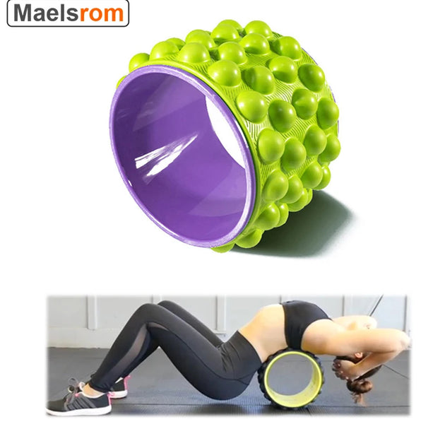 Back Roller Myofascial Release Trigger Point Yoga Wheel Foam Roller for Treating Back Pain Deep Tissue Massage Exercise Tool