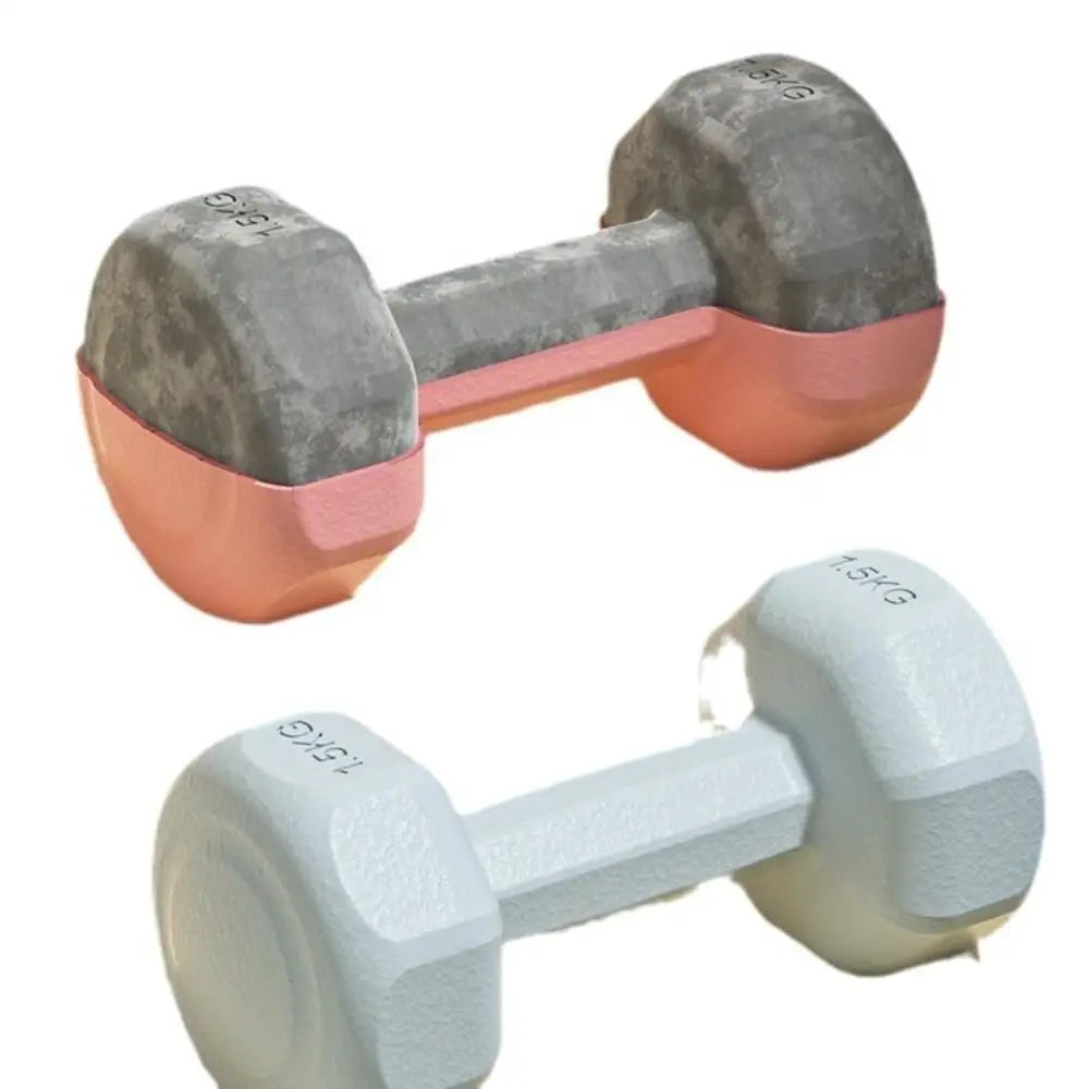 1PC New 1kg Fitness Dumbbell Set PVC Non-Slip Kettlebell Waterproof Anti-Roll Small Dumbbell Home Equipment