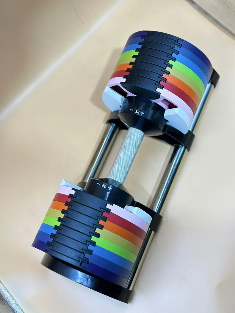 Adjustable Round Dumbbell Set, Second Generation, 2kg Increase, 24kg, 36kg, Fitness, Newly Upgraded