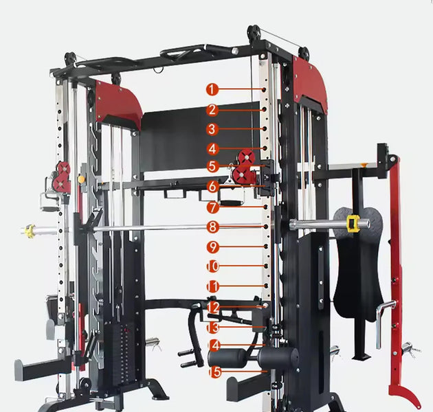 Custom-designed New Model Wholesale Price Commercial Multi-Function Fitness Equipment Smith Machine Squat Rack Multi-Gym