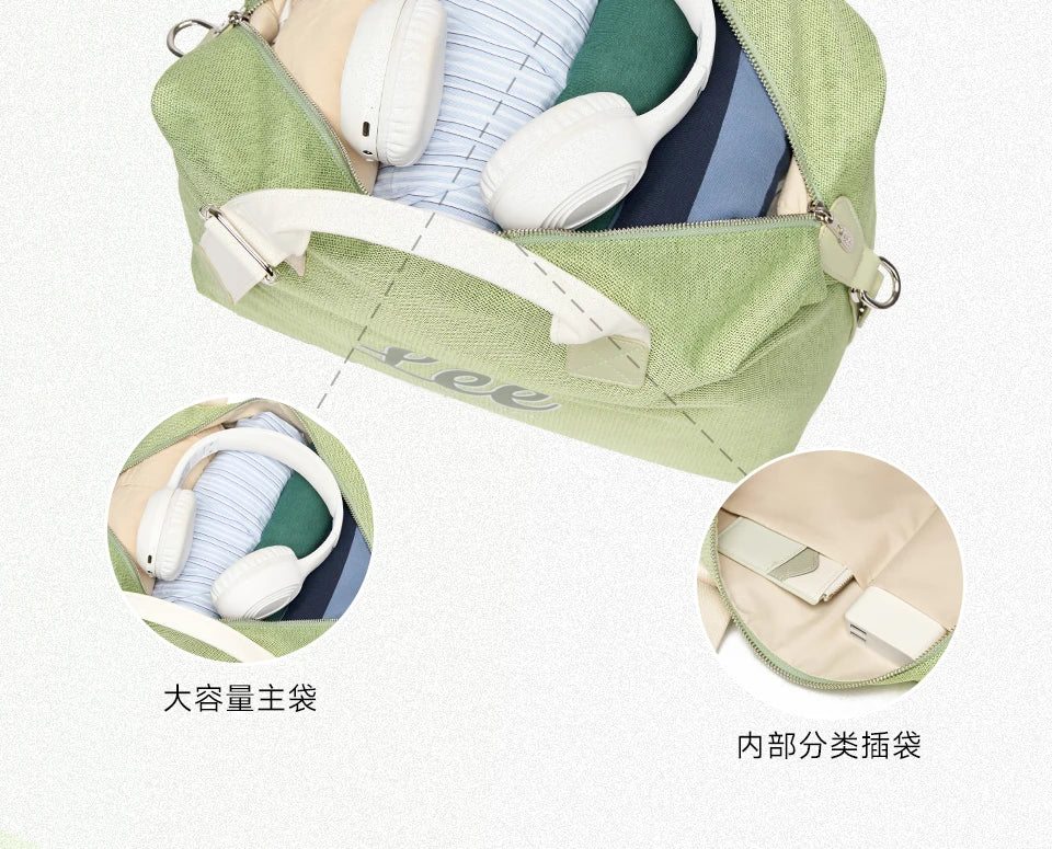 LEE Waterproof Ladies Weekend Travel Bag Women Medium Size Overnight Luggage Duffel Bag High Quality Gym Fitness Handbag School