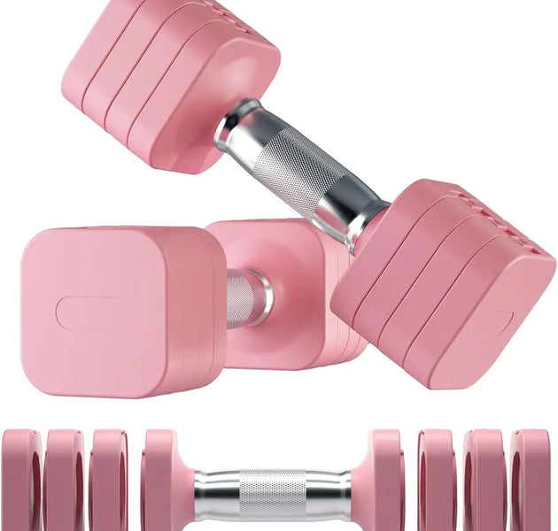 Adjustable Dumbbell Set 20LB, 5-in-1 Free Weights for Home Gym Exercise, Strength Training Equipment for Men and Women