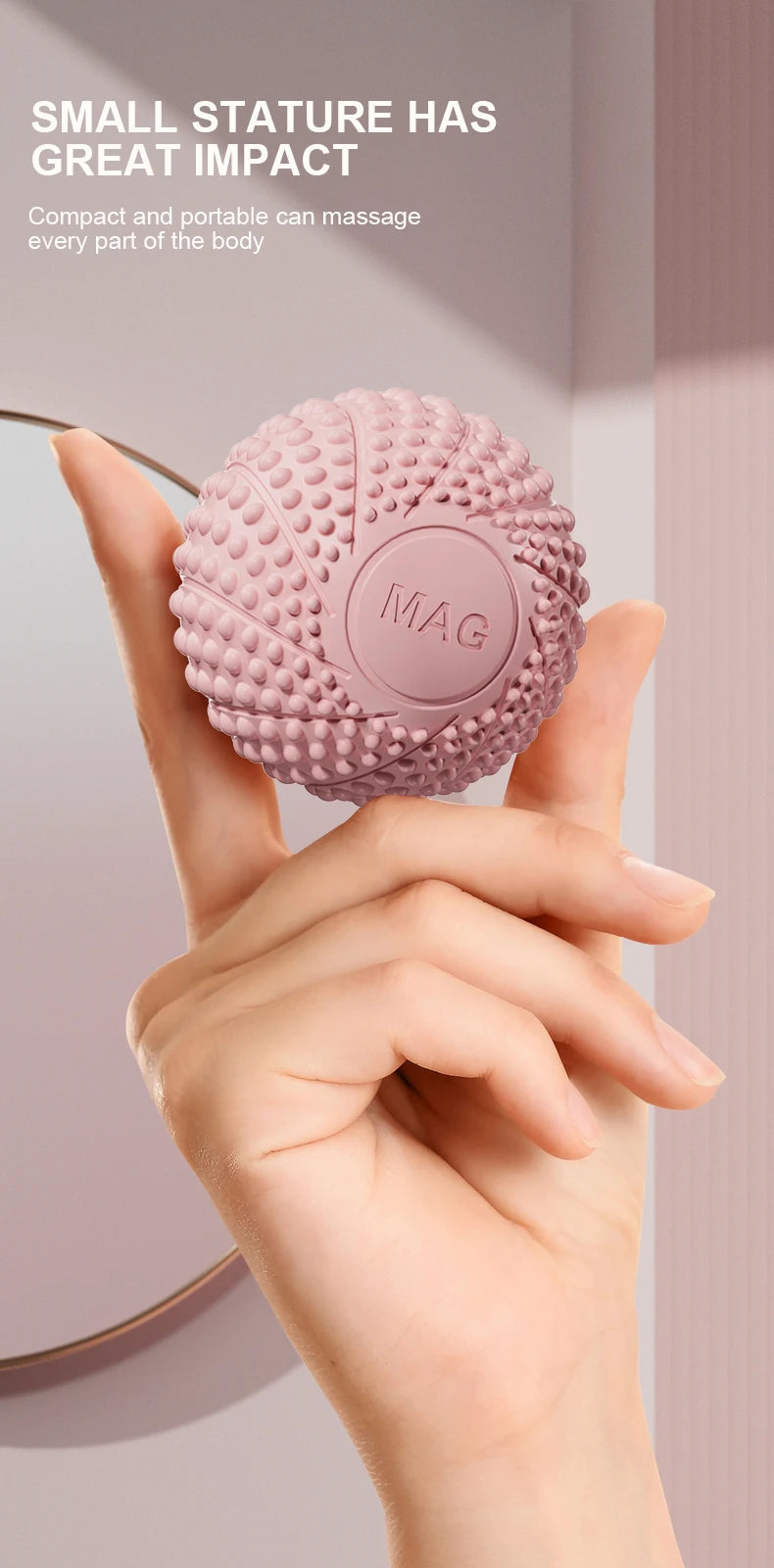 7cm Hand Magnetic Therapy Spiky Hand Foot Massage Ball Relax Body Reduce Pressure Pocket Massager Health Care Tool