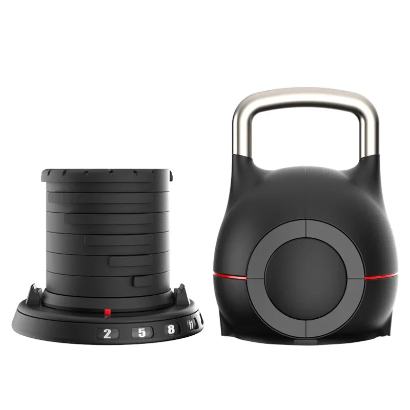 New SANSHIKJ 44lb kettle bell, seven speed quick adjustable kettlebell 20kg
