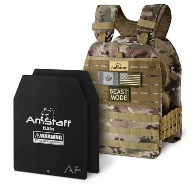 Tactical Weighted Vest - Adjustable Weight Vests - Versatile Wearable Vest for Fitness Workouts, Strength and Endurance Training